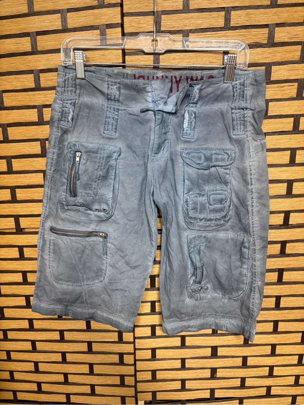 Johnny was blue cargo shorts size 2